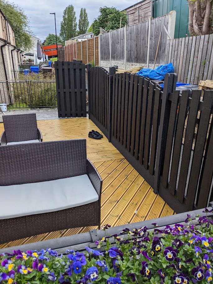 fence and decking image