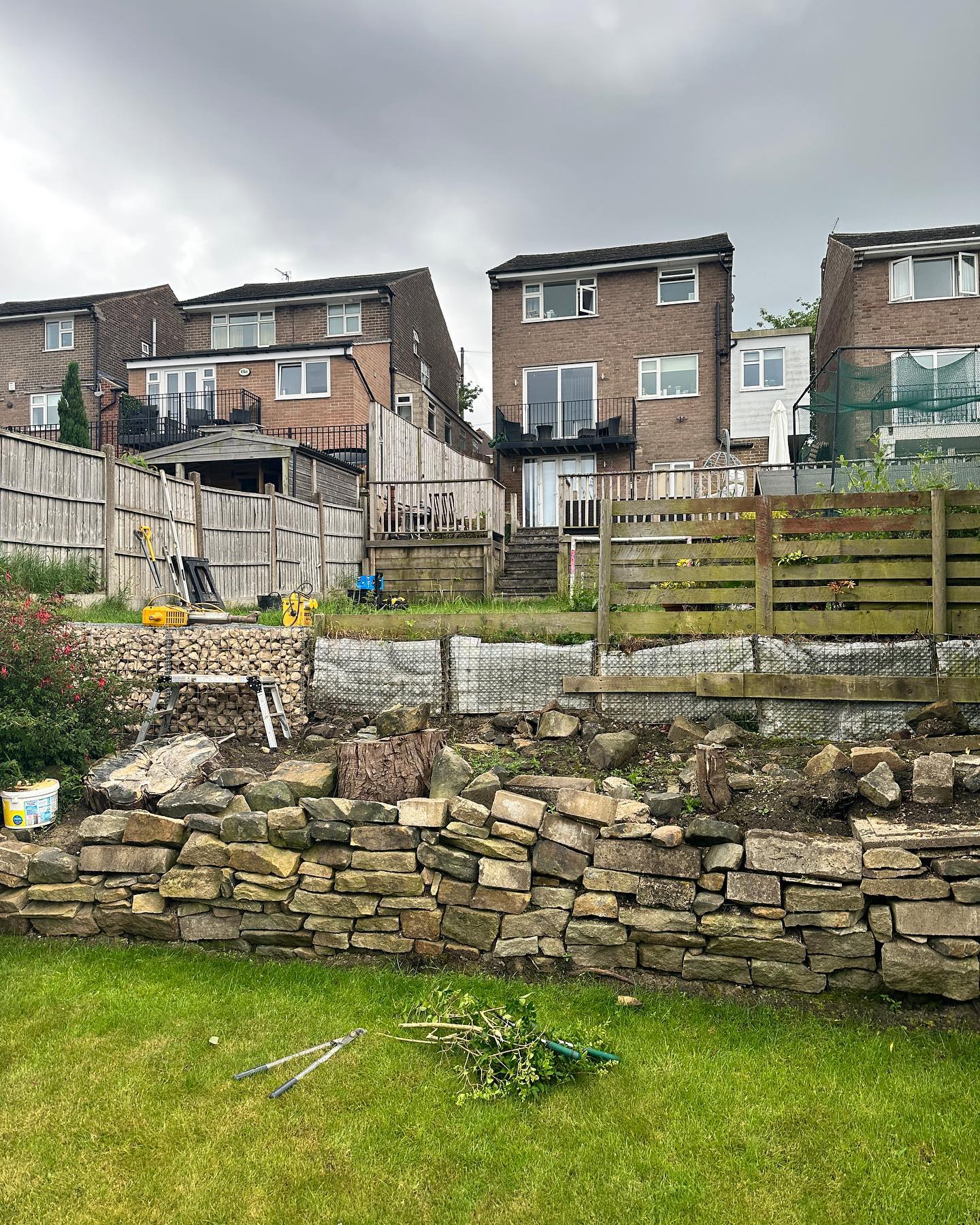 Double Pale Fence Installation Image